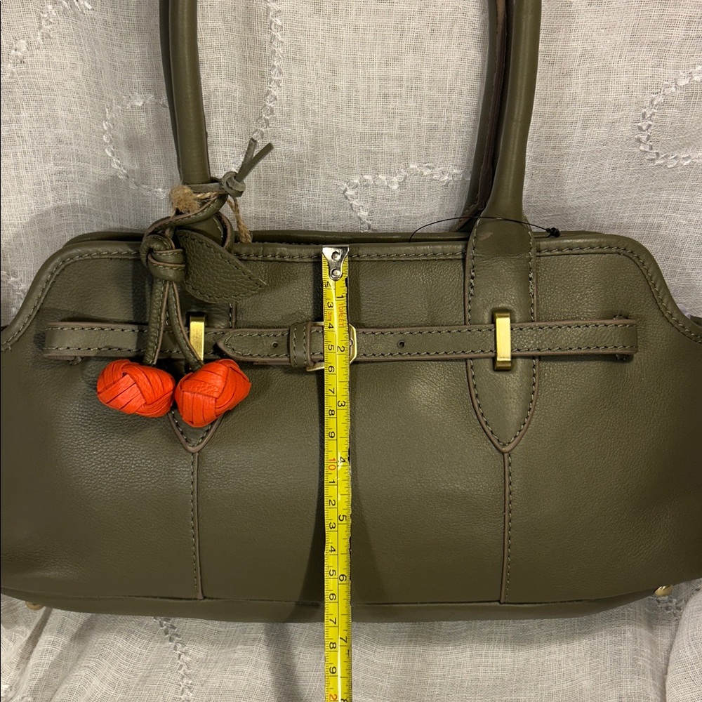 NWT Handmade leather purse with leather cherry charm - Picture 3 of 16